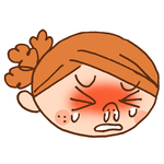 花粉で辛い　It is painful in pollenのサムネール画像